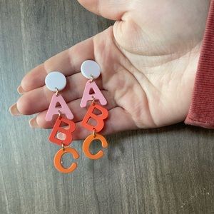 ABC earrings